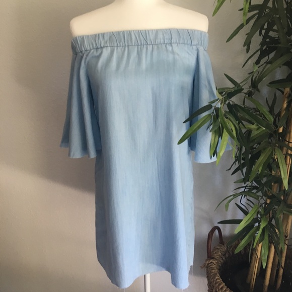 NWOT Pull&Bear off the shoulder summer dress - Picture 6 of 7